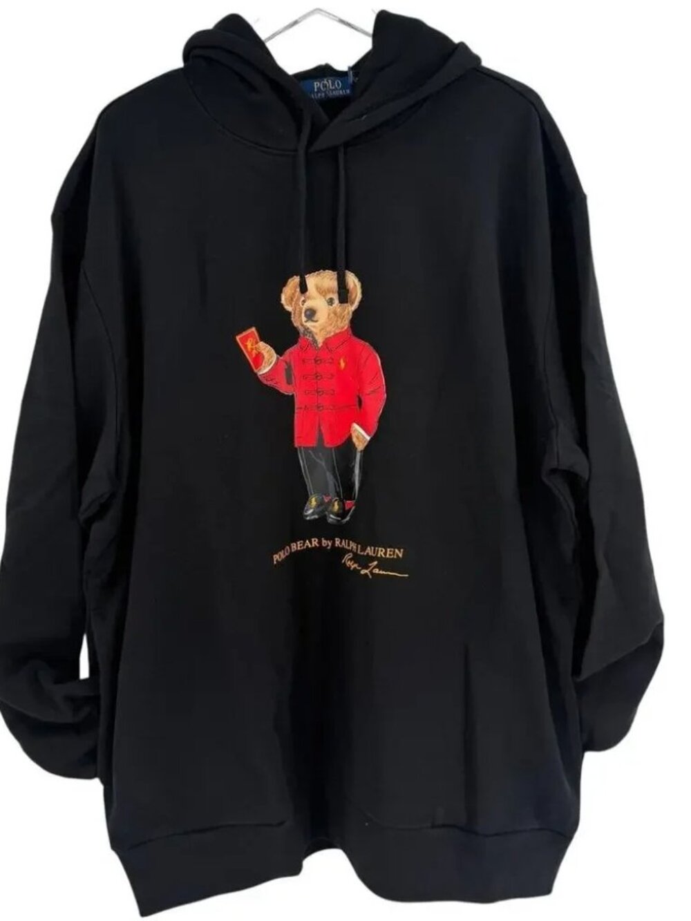 NEW POLO RALPH LAUREN Lunar New Year Polo Bear Hoodie Black 4XLT MSRP: $188 - Picture 5 of 10